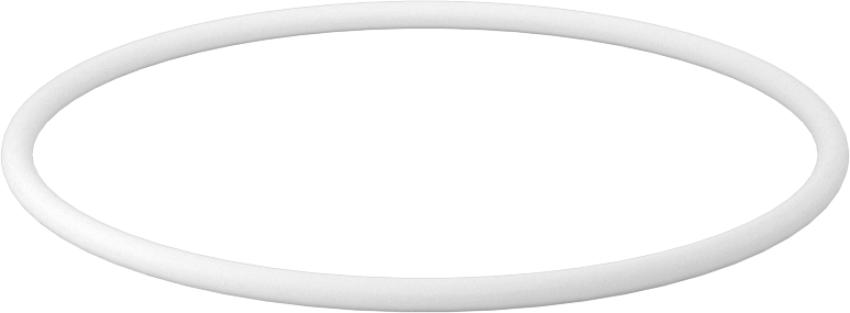 Ultra Kimyasala Dayanıklı Sert PTFE O-Ring, 3/32 Kesirli Genişlik, Dash Numarası 147