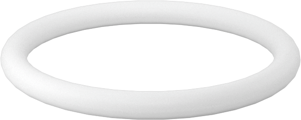 Ultra Kimyasala Dayanıklı Sert PTFE O-Ring, 1/16 Kesirli Genişlik, Dash Numarası 017