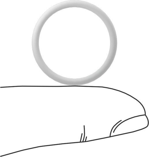 Ultra Kimyasala Dayanıklı Sert PTFE O-Ring, 1/16 Kesirli Genişlik, Dash Numarası 018