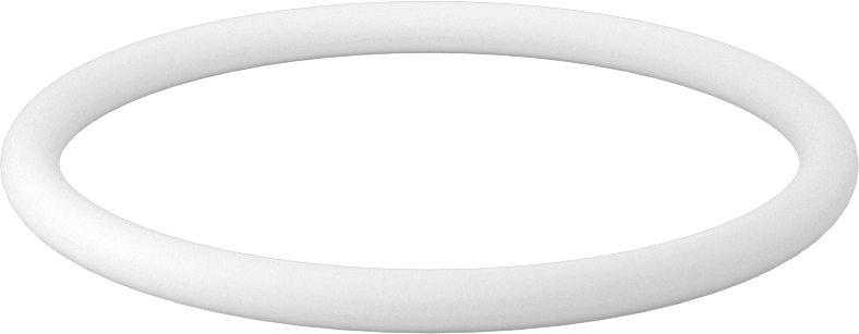 Ultra Kimyasala Dayanıklı Sert PTFE O-Ring, 3/16 Kesirli Genişlik, Dash Numarası 335