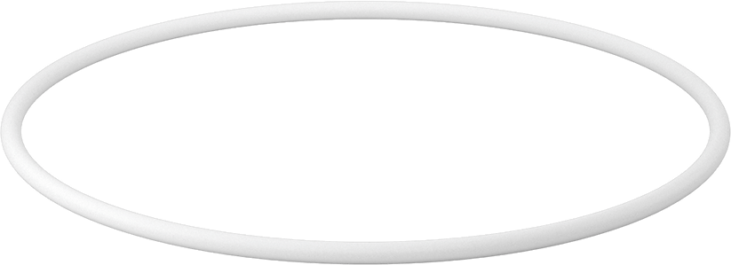 Ultra Kimyasala Dayanıklı Sert PTFE O-Ring, 1/4 Kesirli Genişlik, Dash Numarası 448