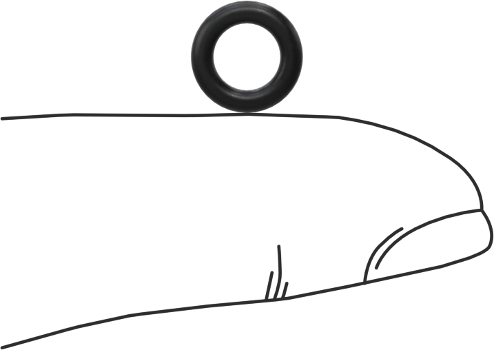 Ultra Kimyasala Dayanıklı DuPont Kalrez 4079 O-Ring, 1/16 Kesirli Genişlik, Dash Numarası 009