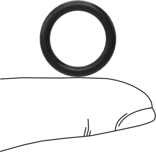 Ultra Kimyasala Dayanıklı DuPont Kalrez 4079 O-Ring, 3/32 Kesirli Genişlik, Dash Numarası 113