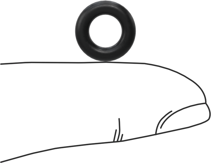 Ultra Kimyasala Dayanıklı DuPont Kalrez 4079 O-Ring, 3/32 Kesirli Genişlik, Dash Numarası 108