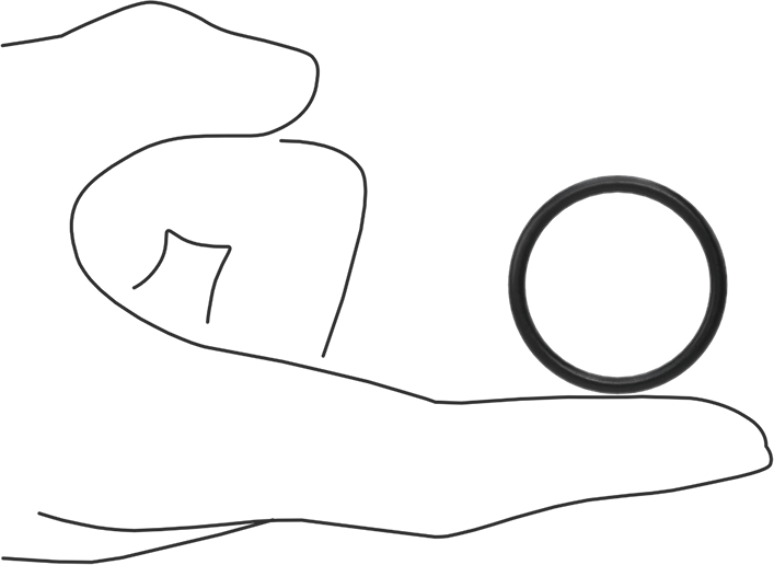 Ultra Kimyasala Dayanıklı DuPont Kalrez 4079 O-Ring, 3/32 Kesirli Genişlik, Dash Numarası 122