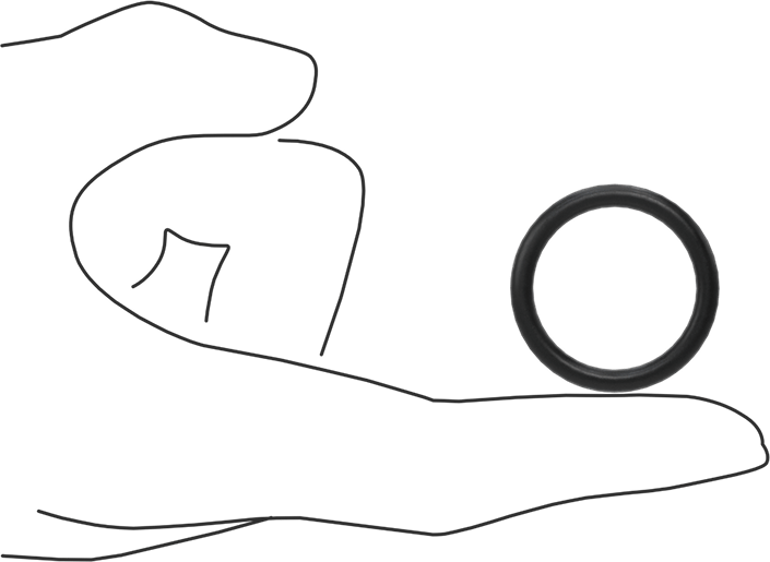 Ultra Kimyasala Dayanıklı DuPont Kalrez 4079 O-Ring, 1/8 Kesirli Genişlik, Dash Numarası 214