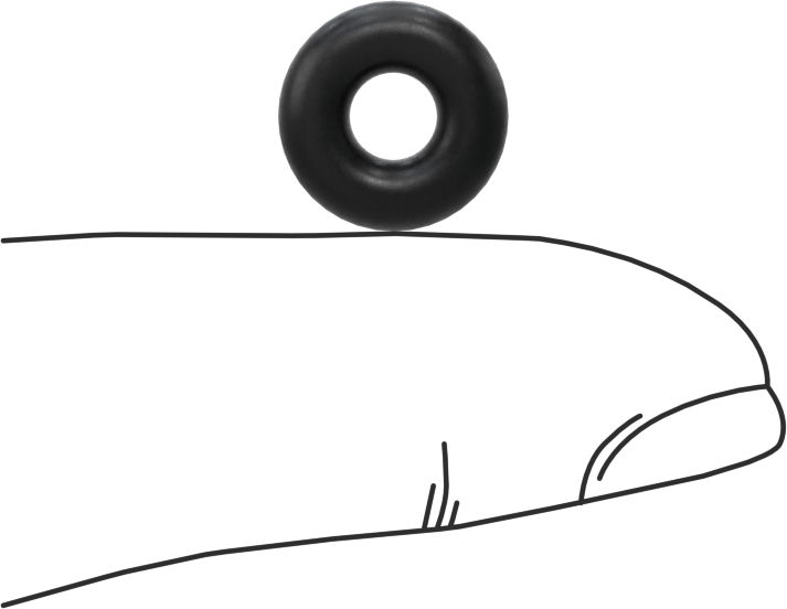 Ultra Kimyasala Dayanıklı DuPont Kalrez 4079 O-Ring, 1/8 Kesirli Genişlik, Dash Numarası 201