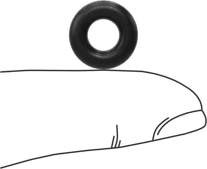 Ultra Kimyasala Dayanıklı DuPont Kalrez 4079 O-Ring, 1/8 Kesirli Genişlik, Dash Numarası 202