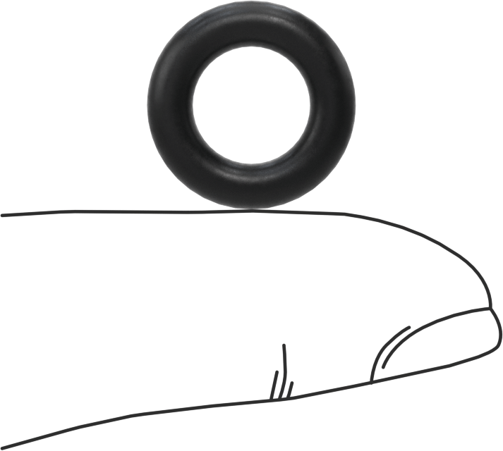 Ultra Kimyasala Dayanıklı DuPont Kalrez 4079 O-Ring, 1/8 Kesirli Genişlik, Dash Numarası 204