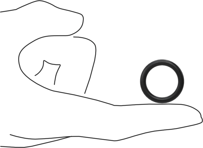 Ultra Kimyasala Dayanıklı DuPont Kalrez 4079 O-Ring, 1/8 Kesirli Genişlik, Dash Numarası 210