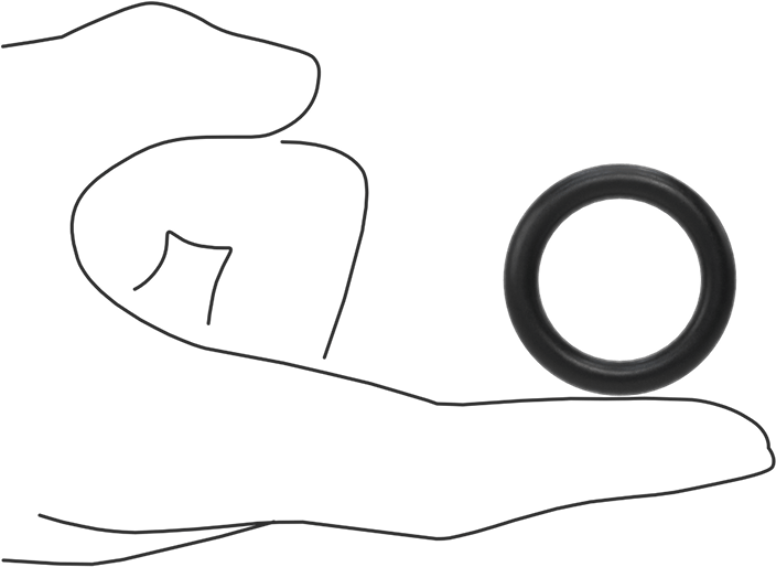 Ultra Kimyasala Dayanıklı DuPont Kalrez 4079 O-Ring, 3/16 Kesirli Genişlik, Dash Numarası 318